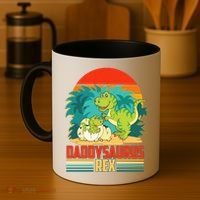 Funny Cute Daddysaurus Rex Coffee Mug thumb 4
