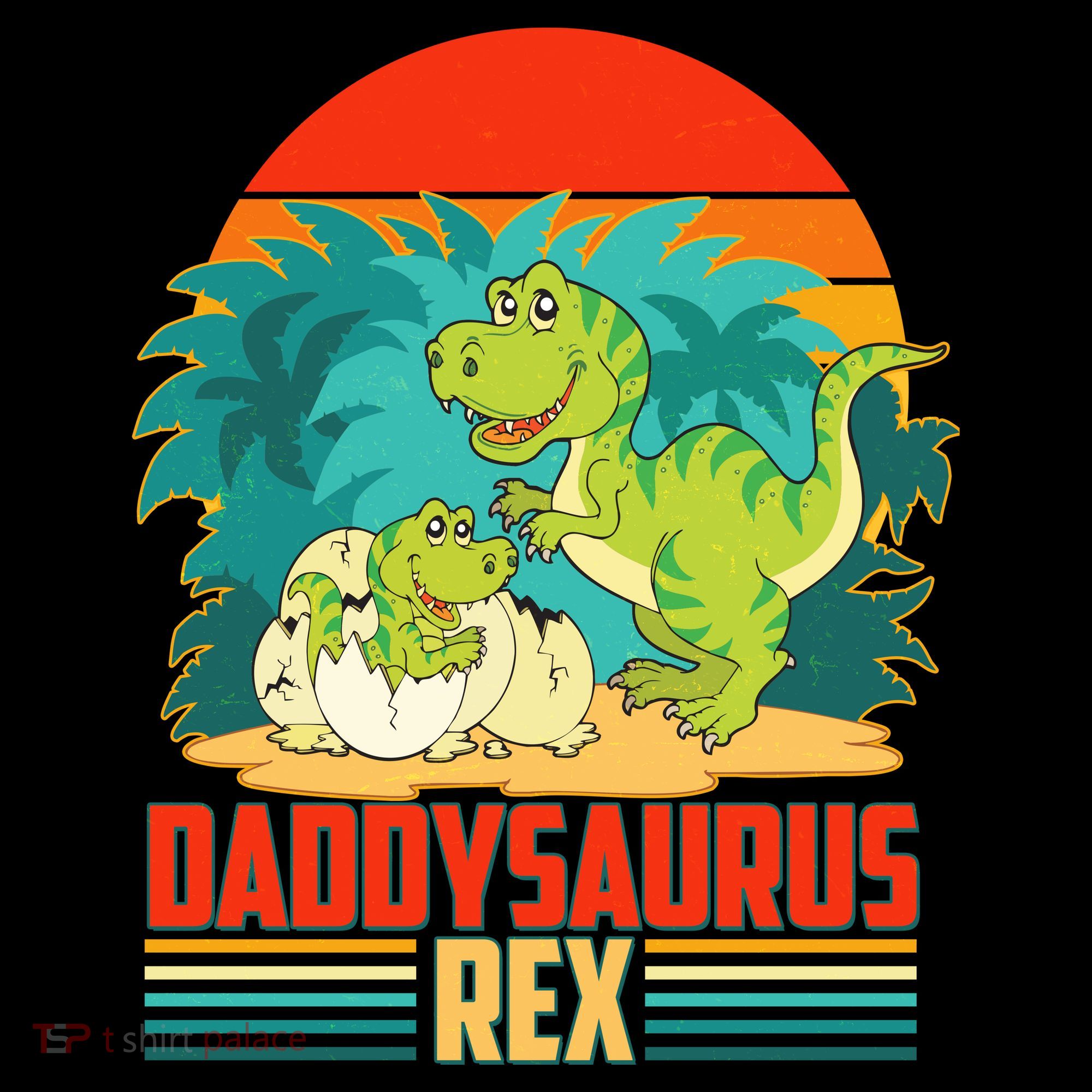 Funny Cute Daddysaurus Rex Polo