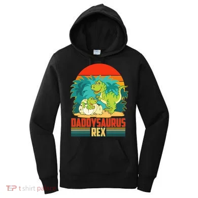 Funny Cute Daddysaurus Rex Women's Hoodie