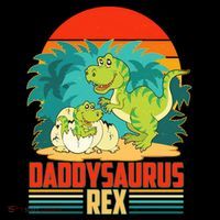 Funny Cute Daddysaurus Rex Ornament thumb 1