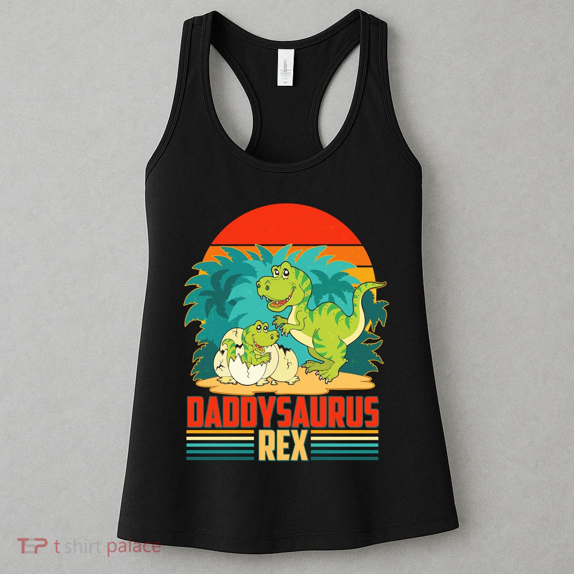 Funny Cute Daddysaurus Rex Women's Tank Top