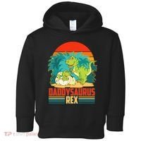 Funny Cute Daddysaurus Rex Toddler Hoodie thumb 0