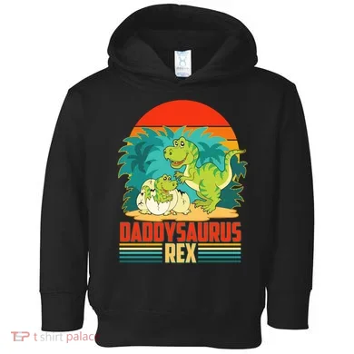 Funny Cute Daddysaurus Rex Toddler Hoodie