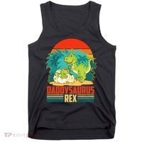 Funny Cute Daddysaurus Rex Tank Top thumb 0