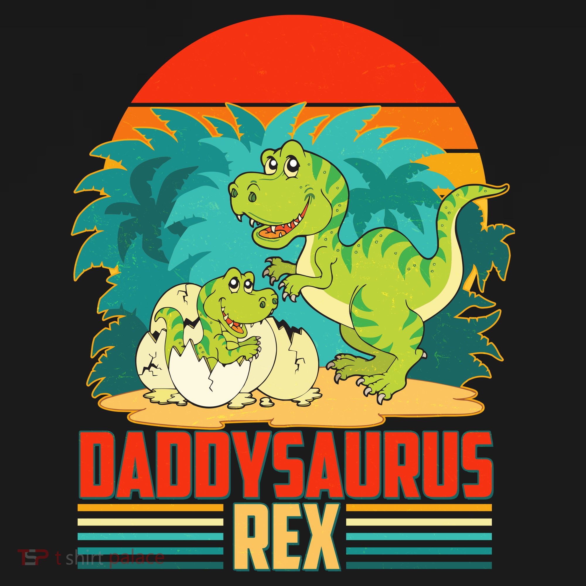 Funny Cute Daddysaurus Rex Tank Top