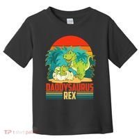 Funny Cute Daddysaurus Rex Toddler T-Shirt thumb 0