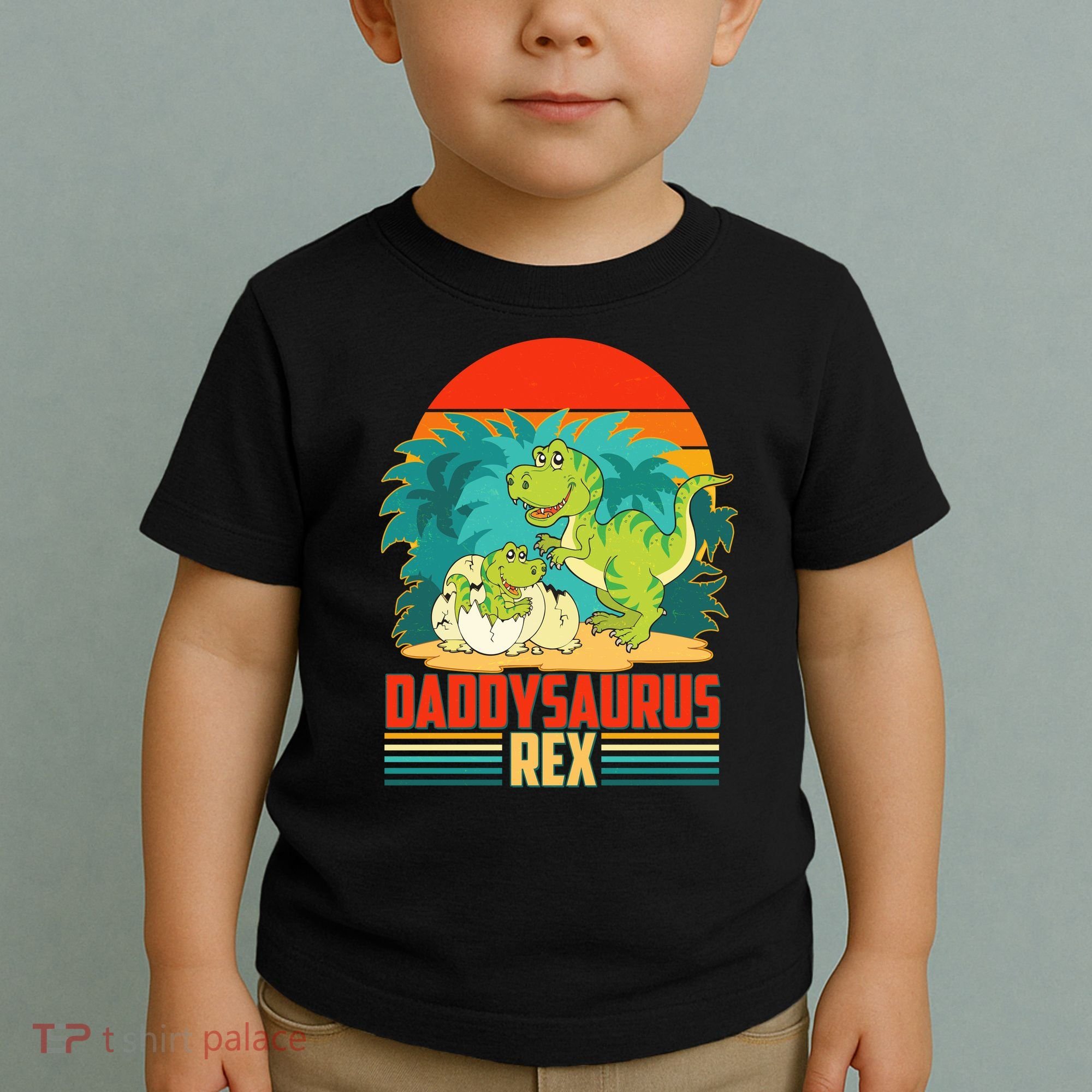 Funny Cute Daddysaurus Rex Toddler T-Shirt