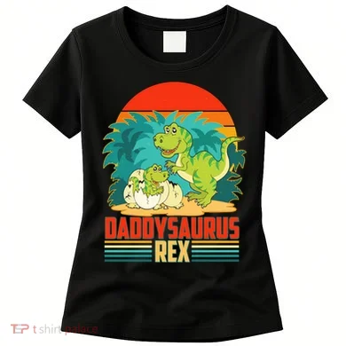 Funny Cute Daddysaurus Rex Women's T-Shirt