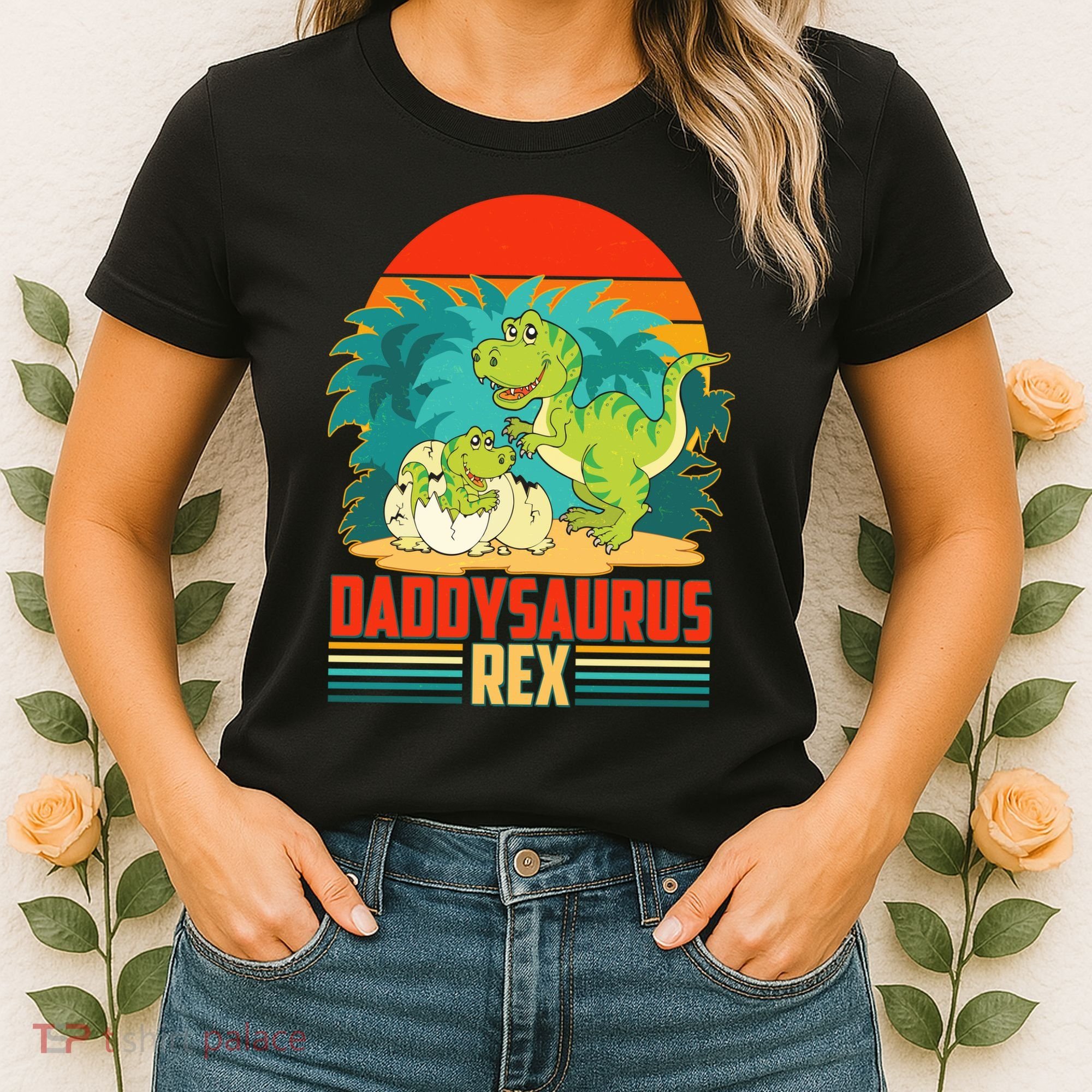 Funny Cute Daddysaurus Rex Women's T-Shirt