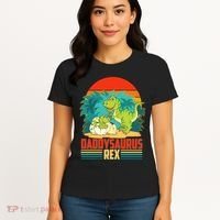 Funny Cute Daddysaurus Rex Women's T-Shirt thumb 4