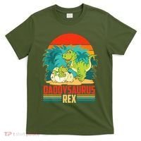 Funny Cute Daddysaurus Rex T-Shirt thumb 0