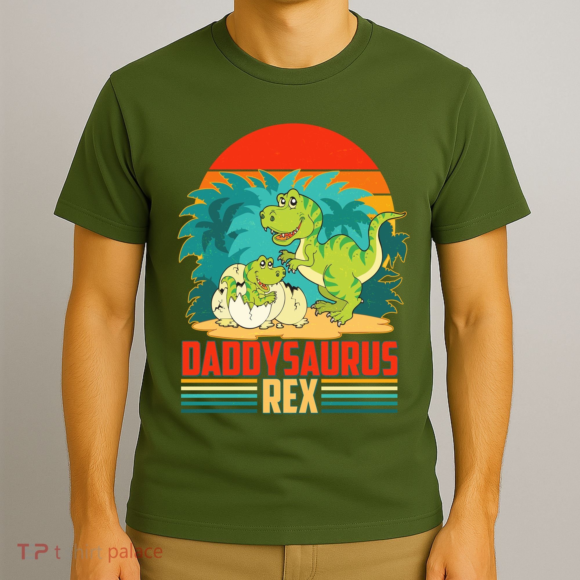Funny Cute Daddysaurus Rex T-Shirt