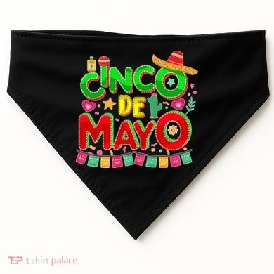 Festive Cinco De Mayo USA-Made Doggie Bandana