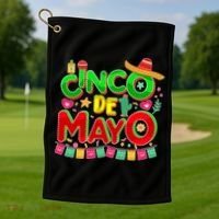Festive Cinco De Mayo Golf Towel thumb 1
