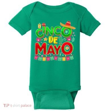 Festive Cinco De Mayo Baby Bodysuit