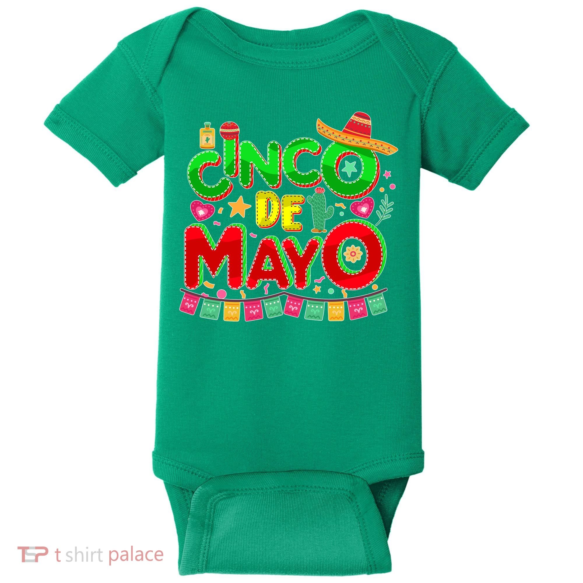 Festive Cinco De Mayo Baby Bodysuit