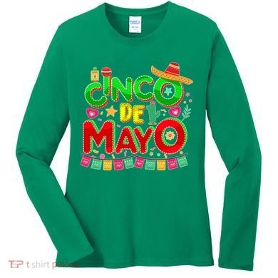 Festive Cinco De Mayo Women's Long Sleeve Shirt