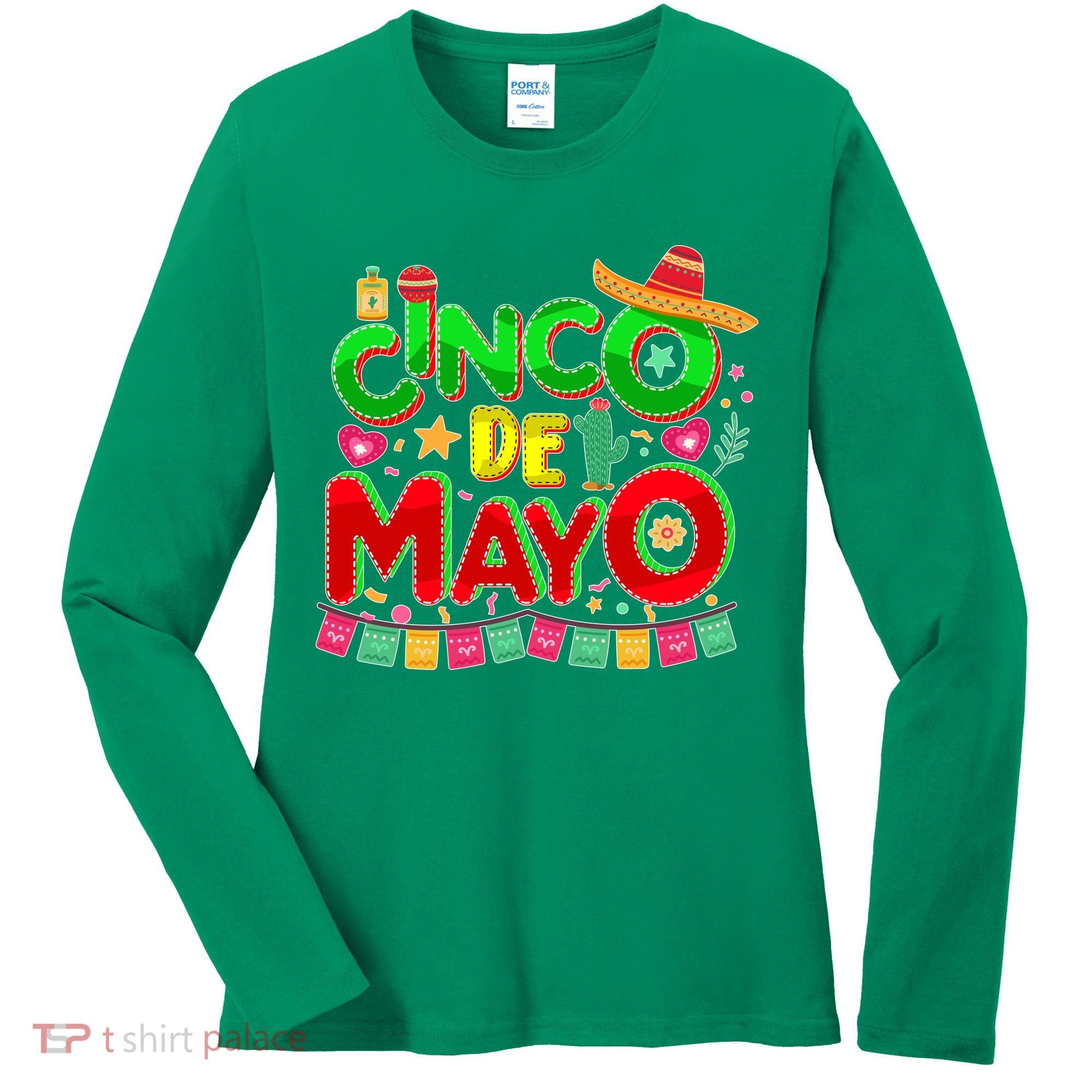 Festive Cinco De Mayo Women's Long Sleeve Shirt