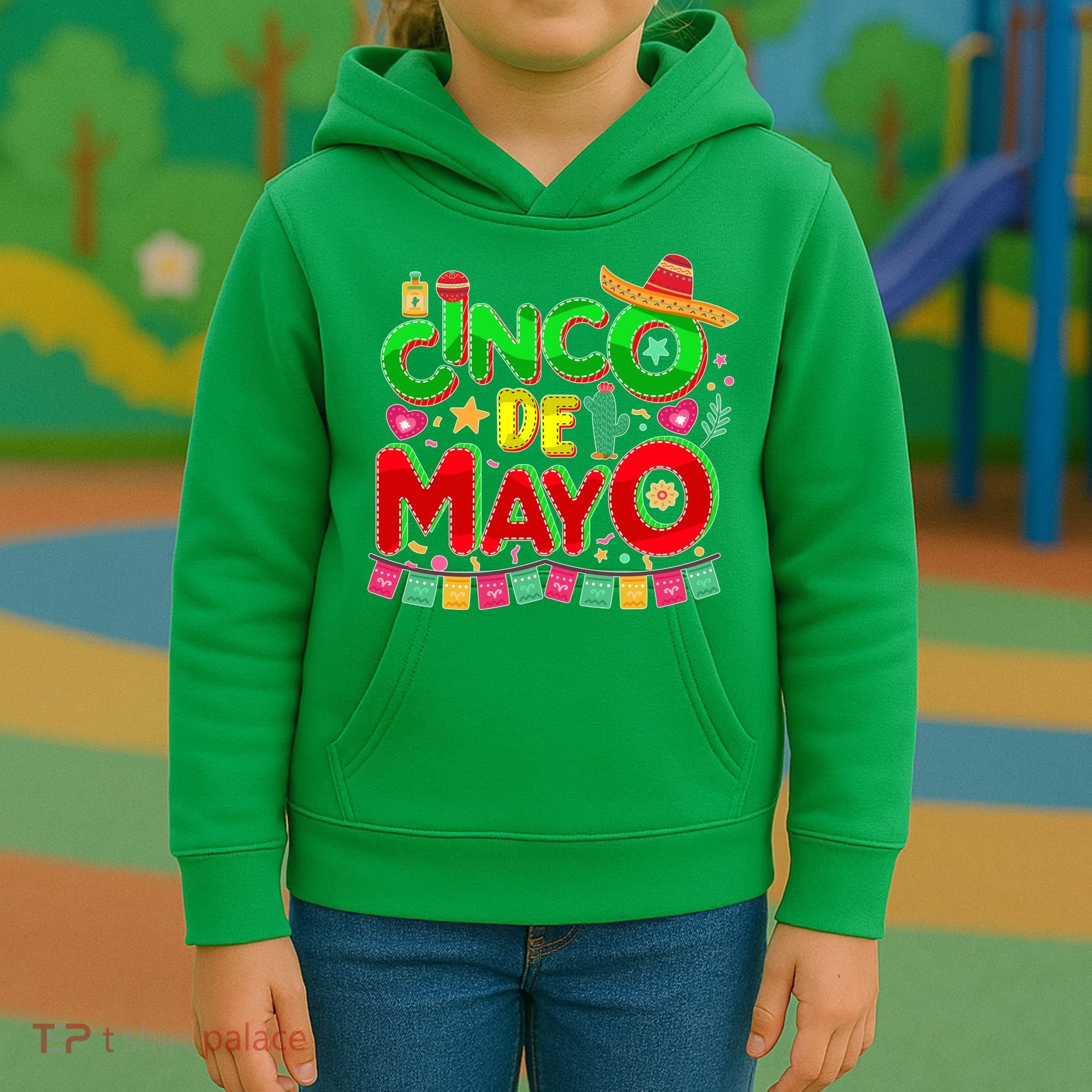 Festive Cinco De Mayo Kids Hoodie