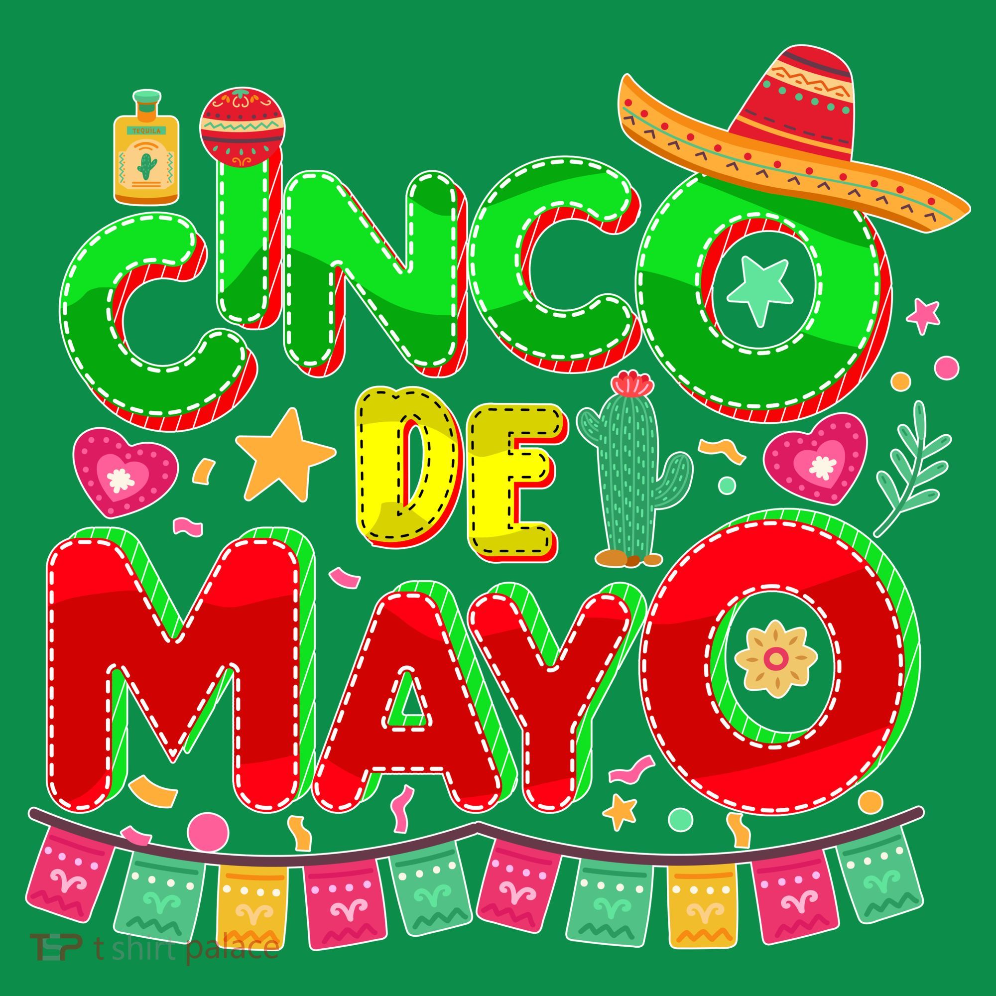 Festive Cinco De Mayo Kids Hoodie