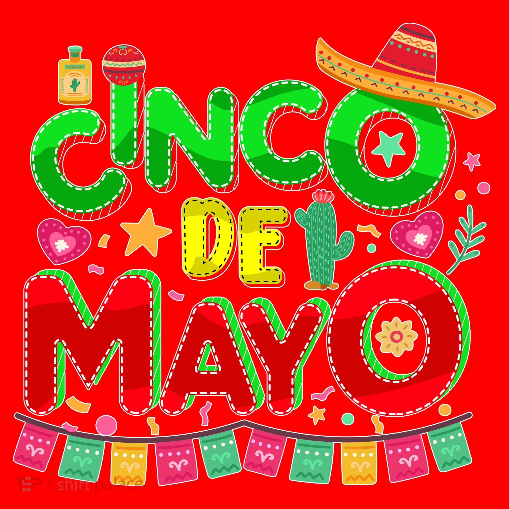 Festive Cinco De Mayo Santa Hat