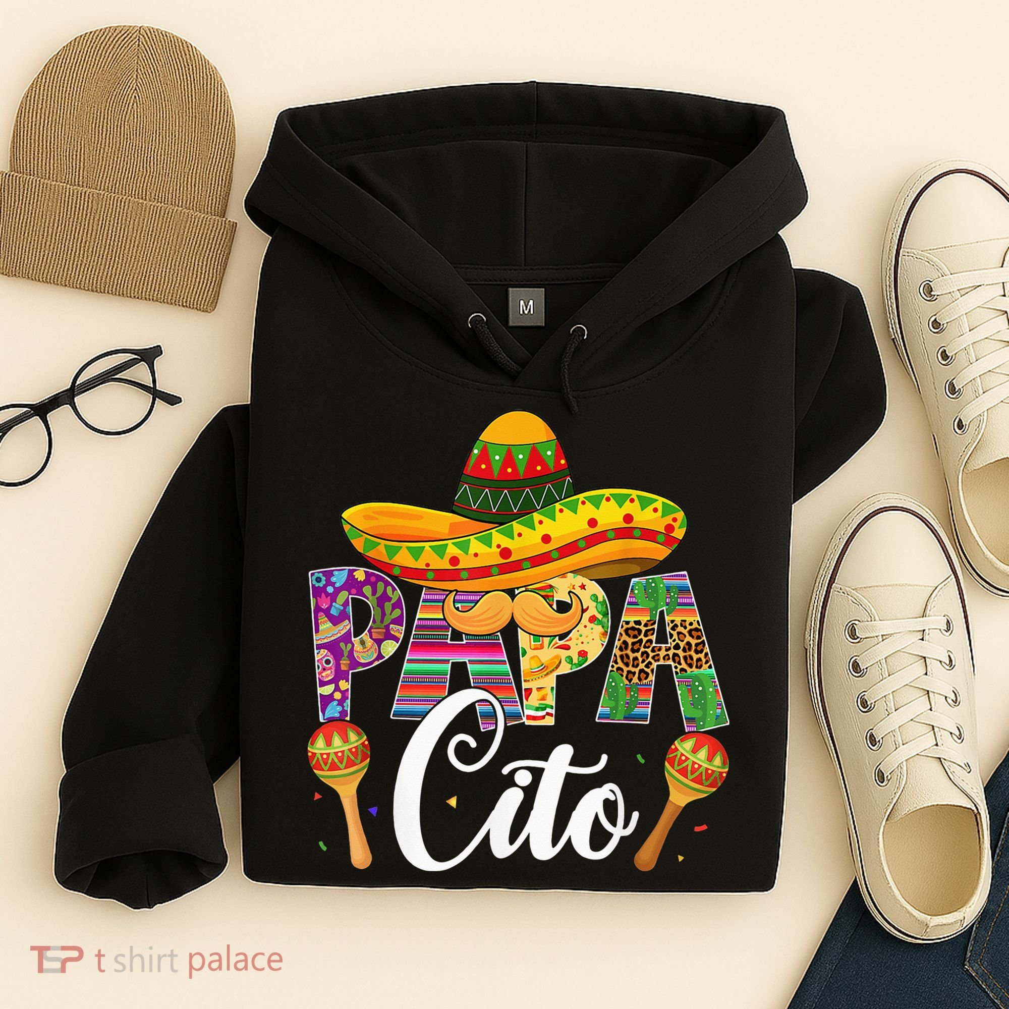 Funny Cinco De Mayo Papacito Festival Leopard Lover Classic Hoodie