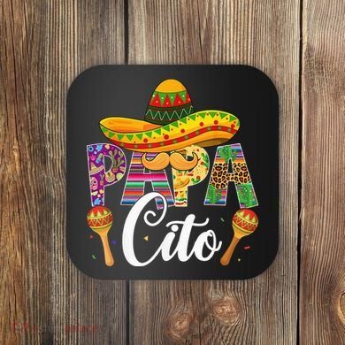 Funny Cinco De Mayo Papacito Festival Leopard Lover Classic Coaster