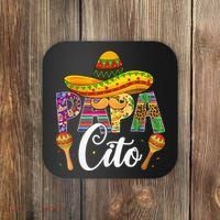 Funny Cinco De Mayo Papacito Festival Leopard Lover Classic Coaster thumb 0