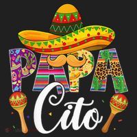 Funny Cinco De Mayo Papacito Festival Leopard Lover Classic Golf Towel thumb 3