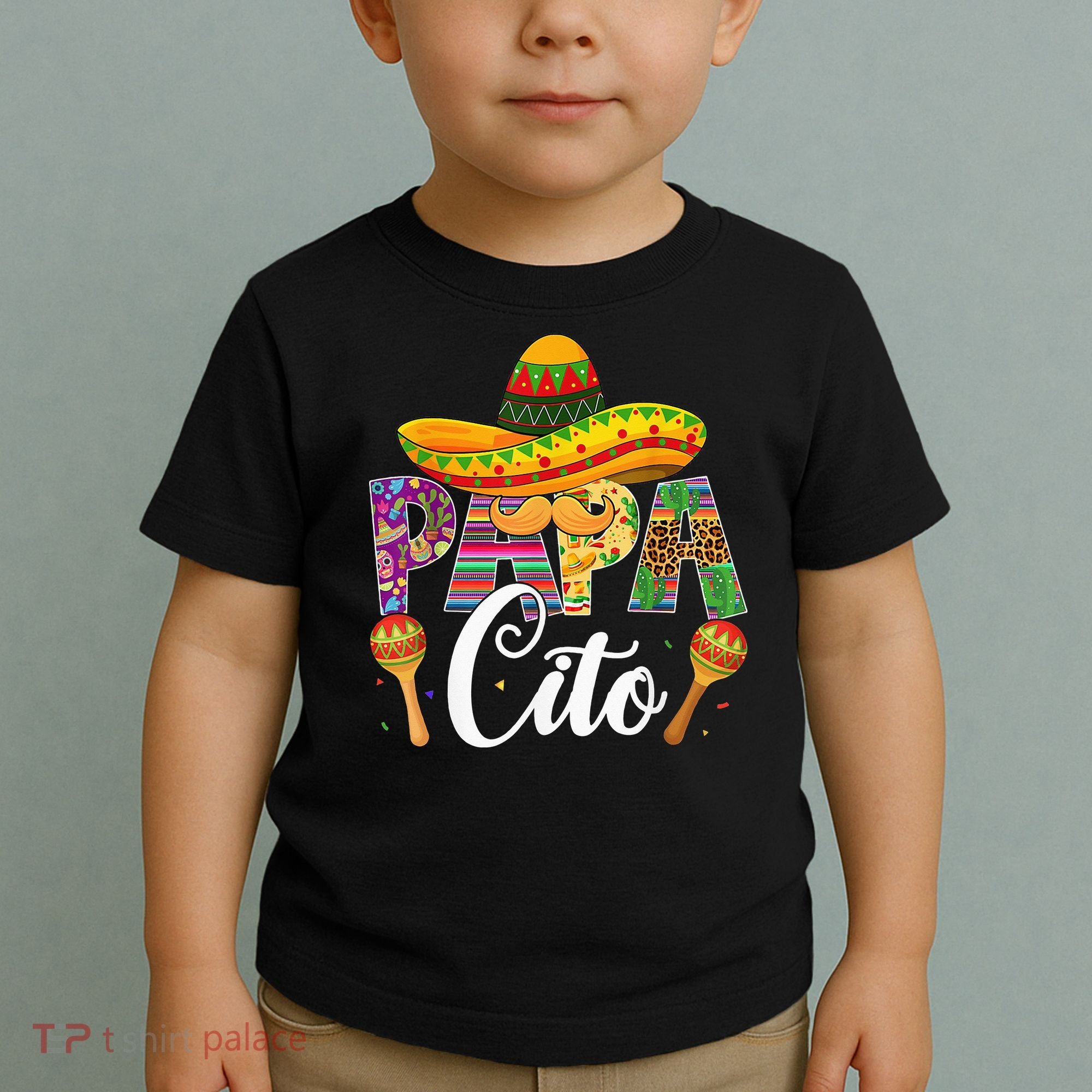 Funny Cinco De Mayo Papacito Festival Leopard Lover Classic Toddler T-Shirt