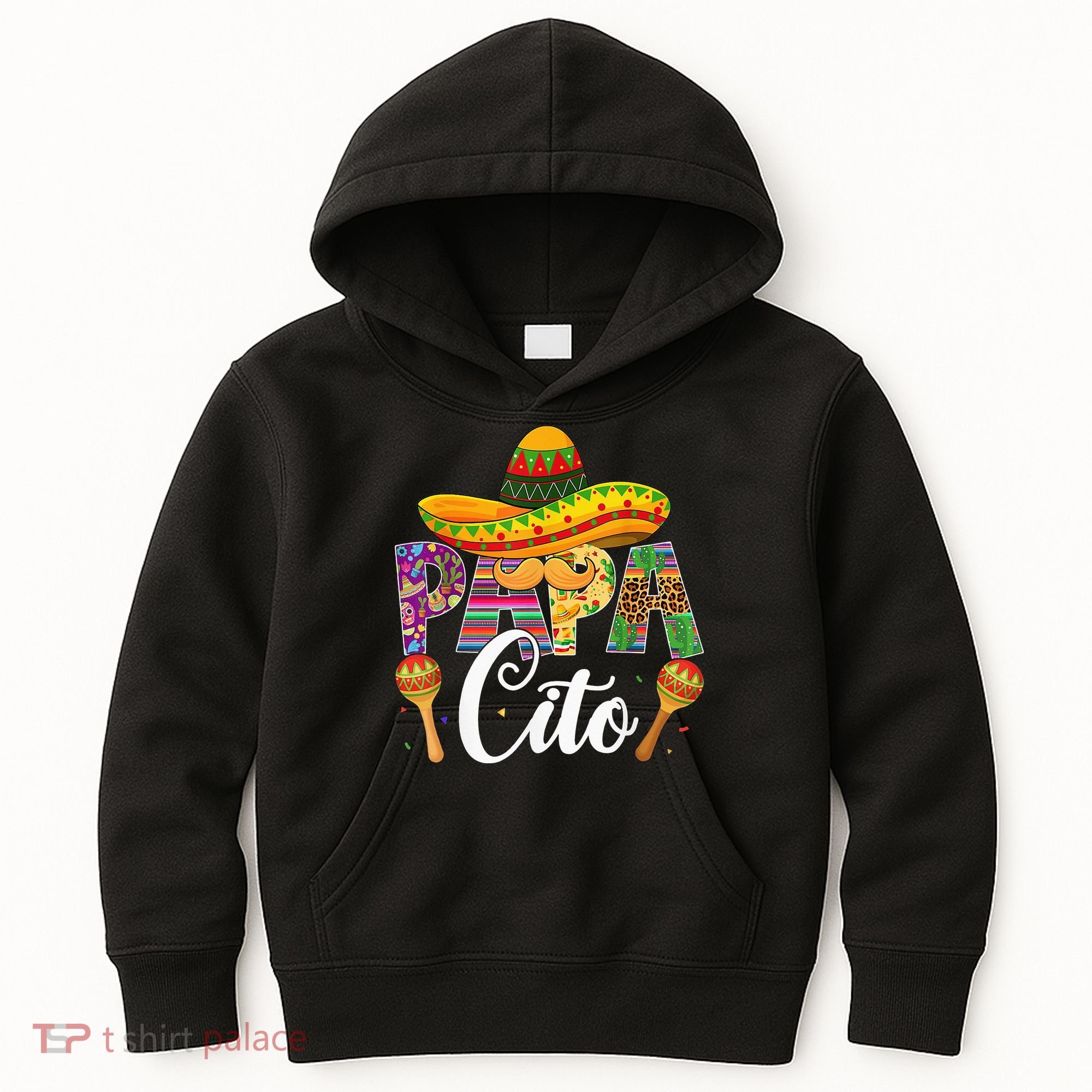 Funny Cinco De Mayo Papacito Festival Leopard Lover Classic Kids Hoodie