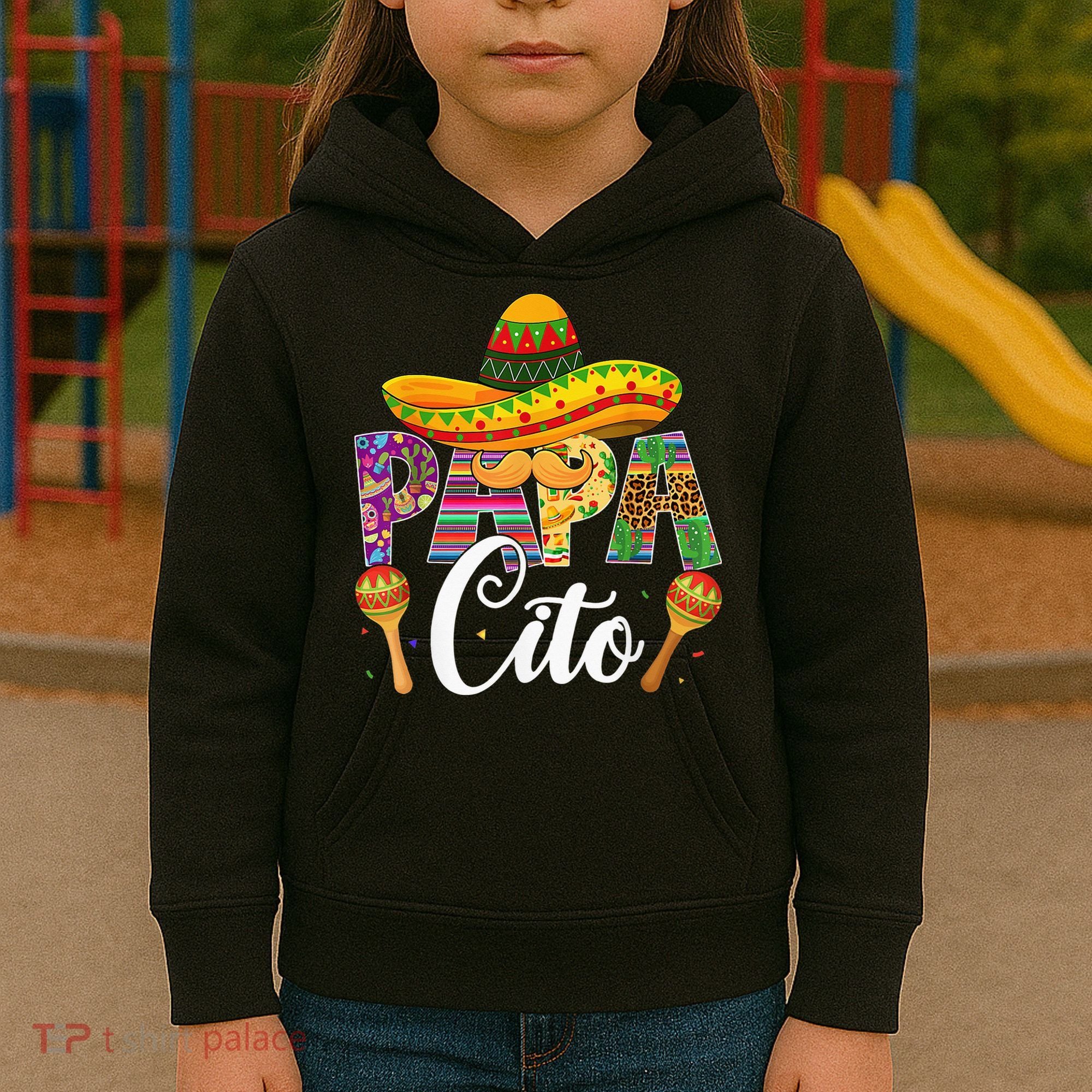 Funny Cinco De Mayo Papacito Festival Leopard Lover Classic Kids Hoodie