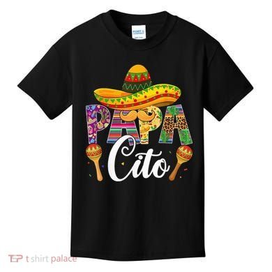 Funny Cinco De Mayo Papacito Festival Leopard Lover Classic Kids T-Shirt