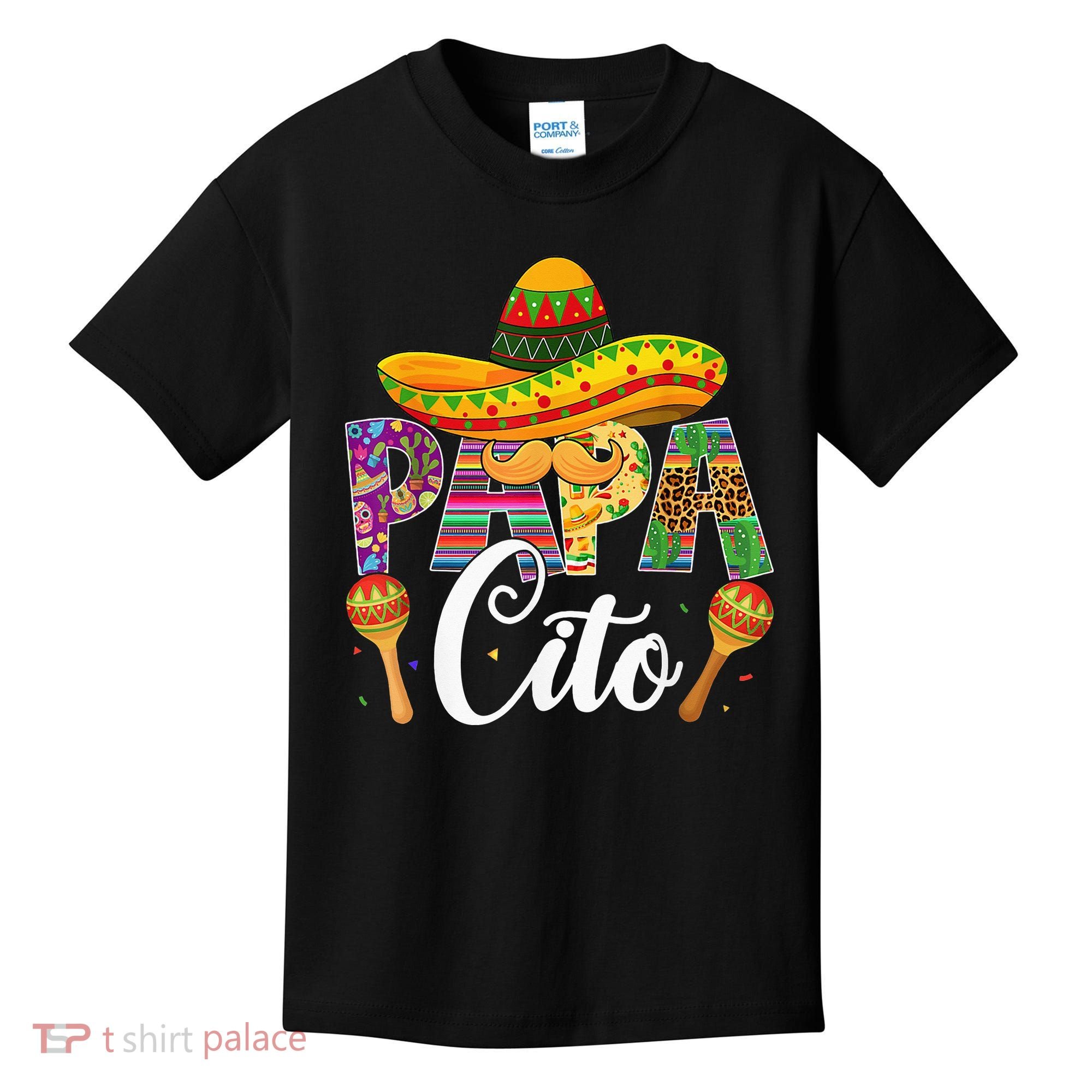 Funny Cinco De Mayo Papacito Festival Leopard Lover Classic Kids T-Shirt