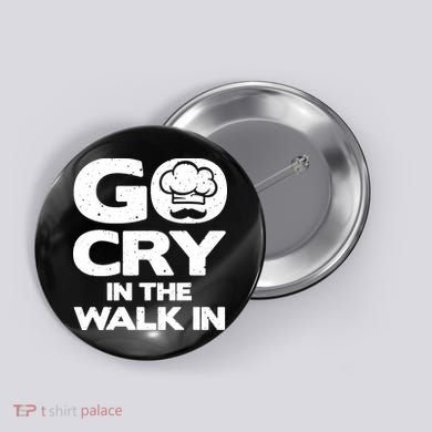 Funny Chef Design For Men Women Kitchen Chef Culinary Cook Button