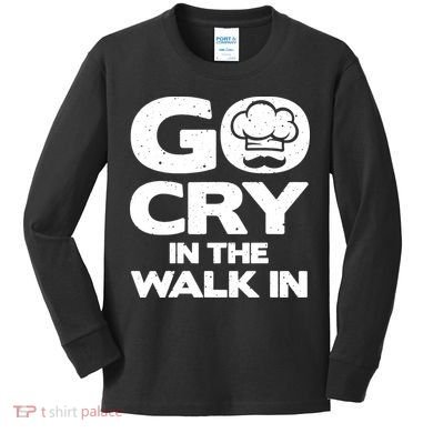 Funny Chef Design For Men Women Kitchen Chef Culinary Cook Kids Long Sleeve Shirt