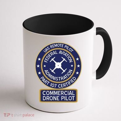 Faa Commercial Drone Pilot Gift Coffee Mug back