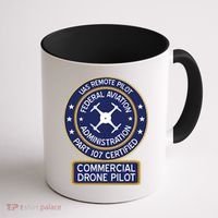 Faa Commercial Drone Pilot Gift Coffee Mug thumb 1