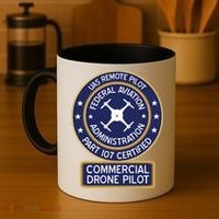 Faa Commercial Drone Pilot Gift Coffee Mug thumb 4
