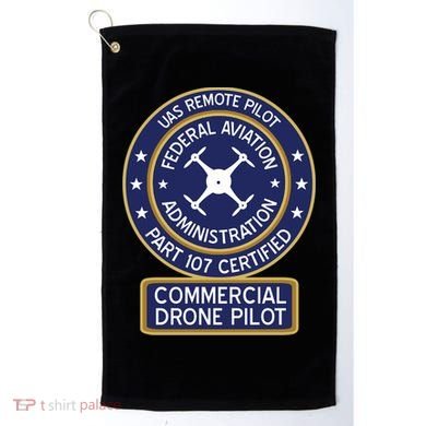Faa Commercial Drone Pilot Gift Golf Towel