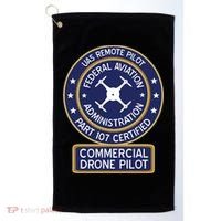 Faa Commercial Drone Pilot Gift Golf Towel thumb 0