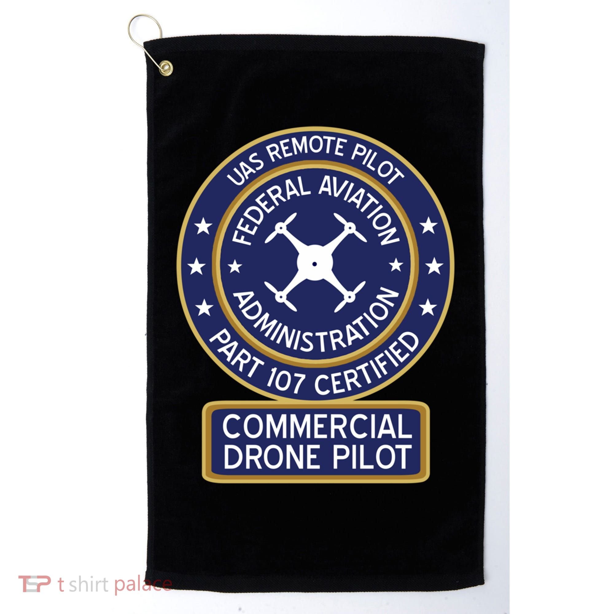 Faa Commercial Drone Pilot Gift Golf Towel