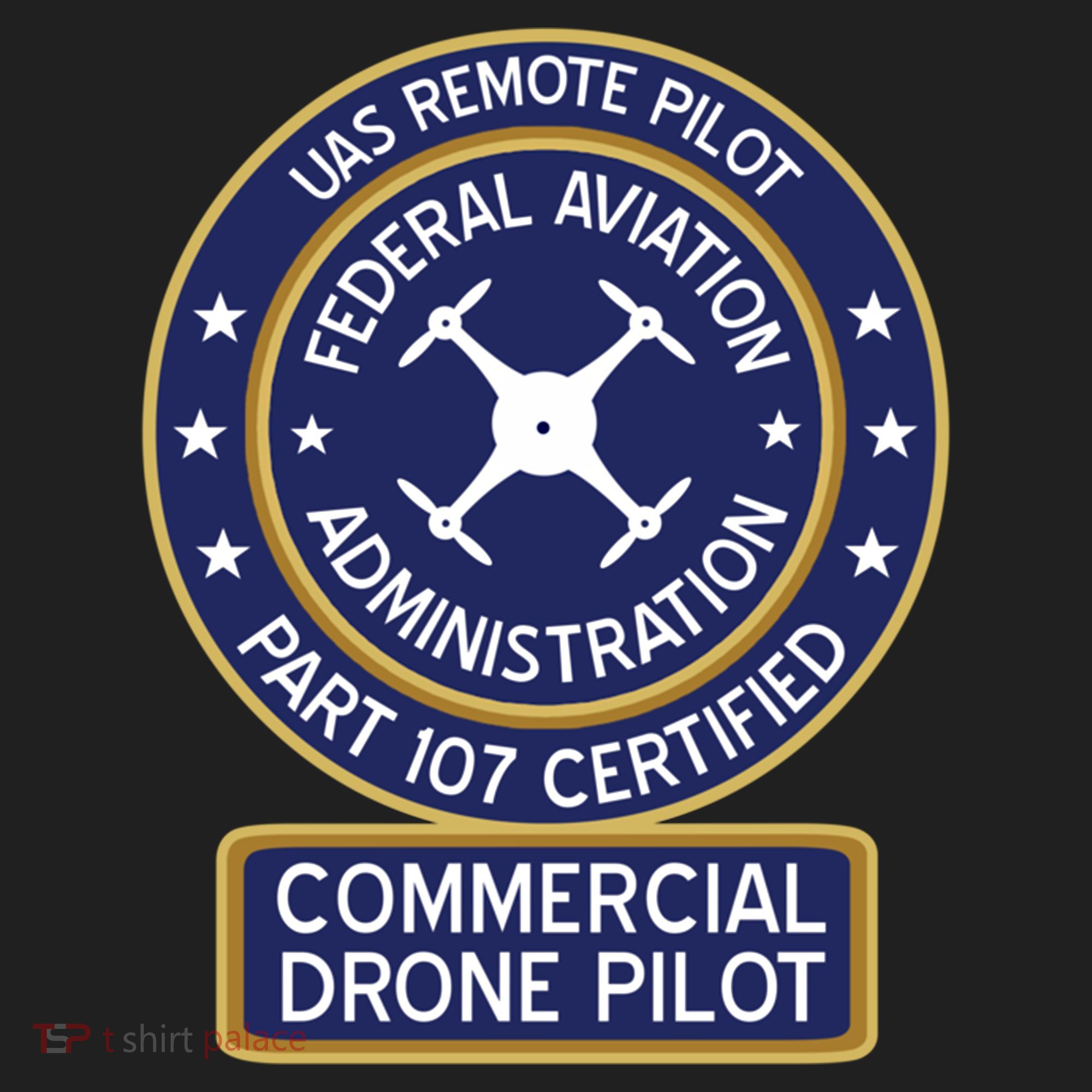 Faa Commercial Drone Pilot Gift Golf Towel