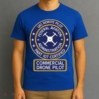 Faa Commercial Drone Pilot Gift T-Shirt thumb 3