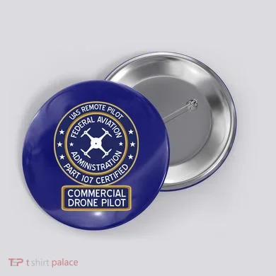 Faa Commercial Drone Pilot Gift Button