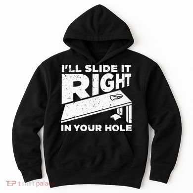 Funny Cornhole Design For Men Women Sack Toss Game Lovers Hoodie
