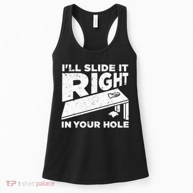 Funny Cornhole Design For Men Women Sack Toss Game Lovers Women's Tank Top