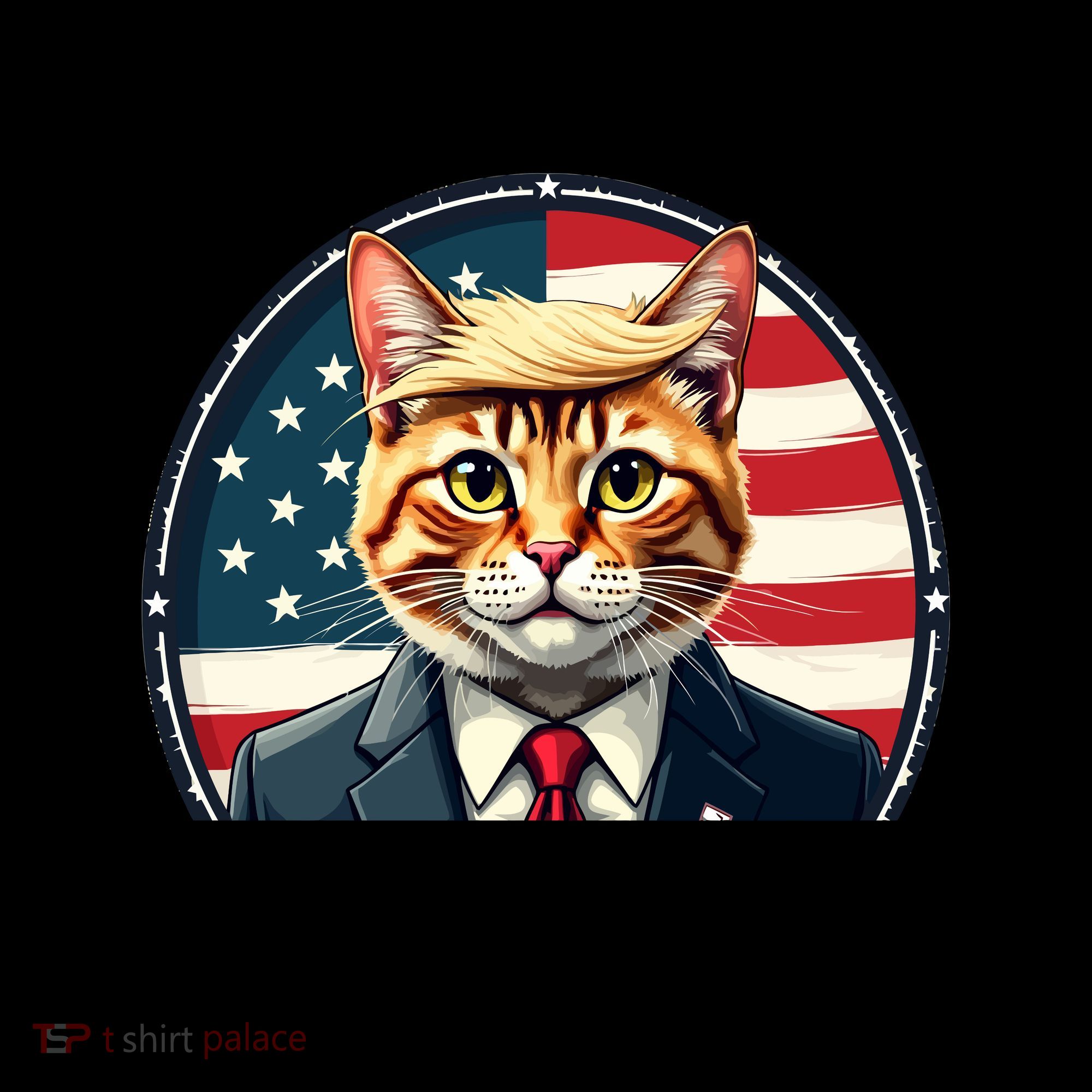 Funny Cat Donald Trump 9 Lives Baby Coffee Mug