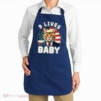 Funny Cat Donald Trump 9 Lives Baby Apron thumb 2