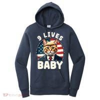 Funny Cat Donald Trump 9 Lives Baby Women's Hoodie thumb 0